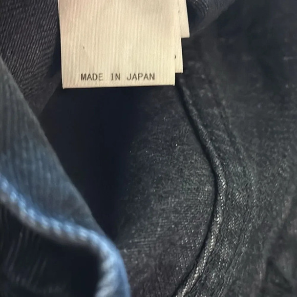 Moussy Vintage sz 27 black wash 100% cotton great pre owned condition raw edge - Picture 6 of 9